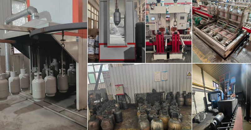 LPG Cylinder Water Pressure Testing Line and Other Auxiliary Equipment