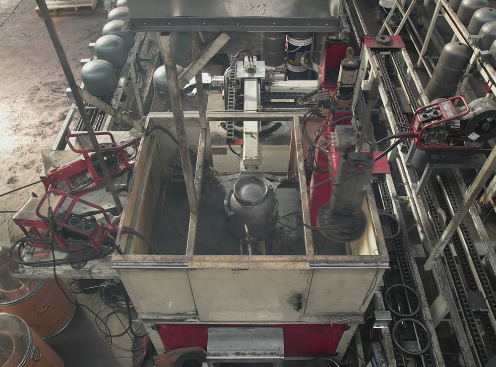 Three Station Foot Ring Welding Machine for LPG Cylinder Manufacturing
