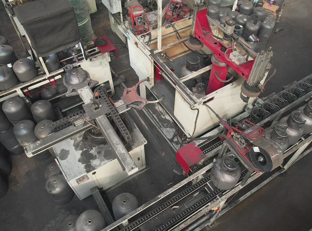 Collar/Guard Ring/Handle Welding Machine for LPG Cylinder Manufacturing