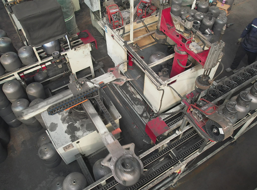 Collar/Guard Ring/Handle Welding Machine for LPG Cylinder Manufacturing