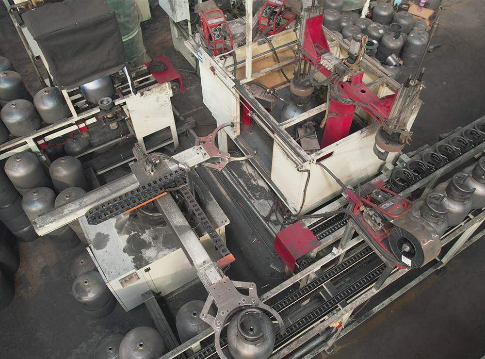 Collar/Guard Ring/Handle Welding Machine for LPG Cylinder Manufacturing